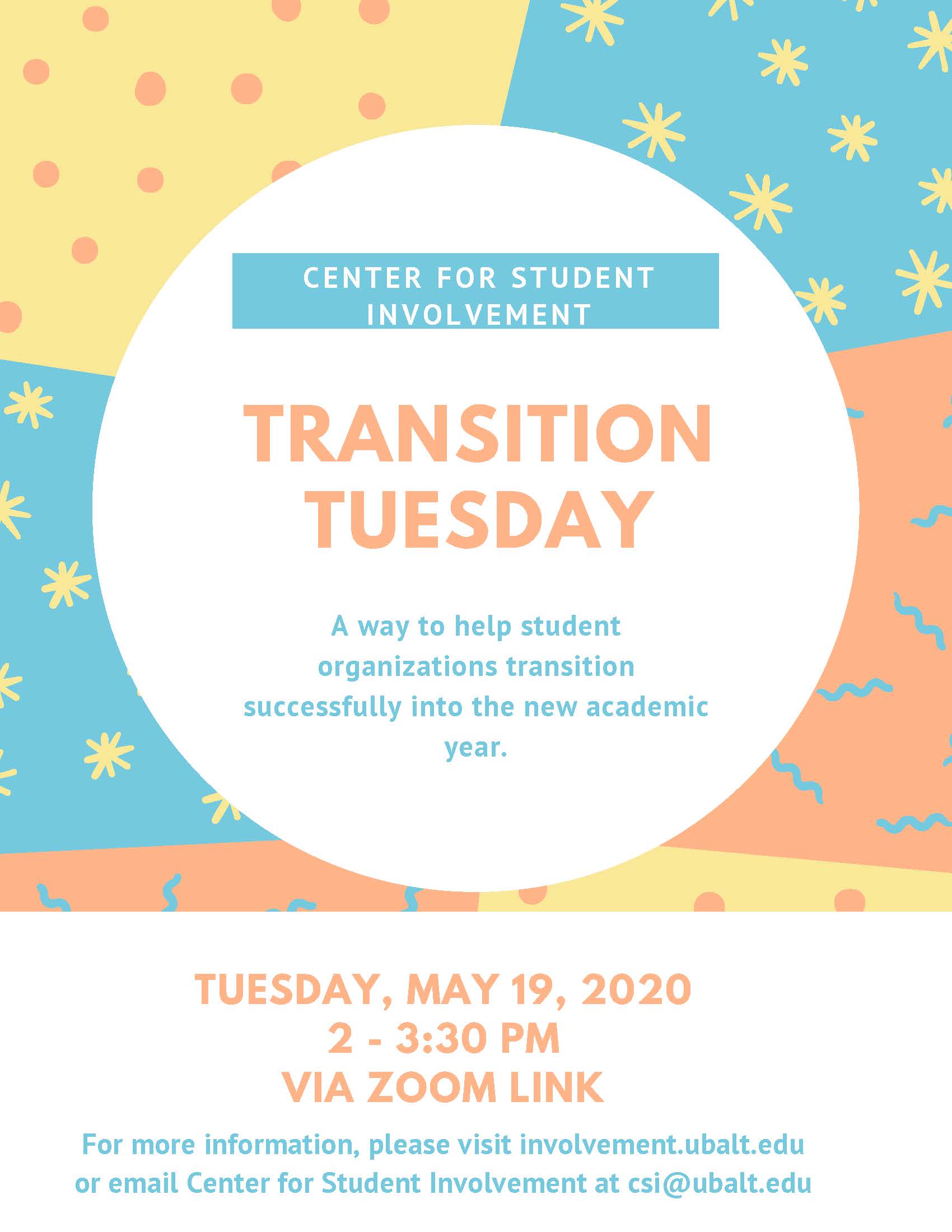 Student Organization Transition Tuesday